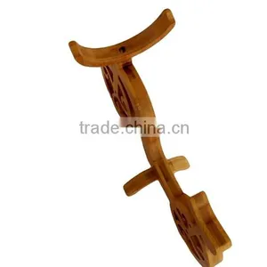 WR012/100% Bamboo Material Hot Sale Bicycle Shaped Bamboo Wine Rack thumbnail-3