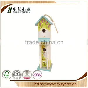 Hot Sale High Quality Stand China Factory Lovely Custom New Design Wooden Bird Houses thumbnail-5