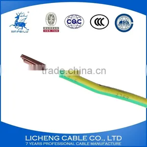 Green-yellow Earthing Wire PVC Insulated Copper Conductor Electric Cable 35mm2 thumbnail-1