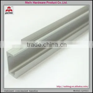 Silver Aluminium Exclusive Kitchen Cabinet Handles Wardrobe Handles L0021 thumbnail-1