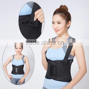 Double Posture Fitness Neoprene Lower Back Support Lumbar Brace Belt thumbnail-2