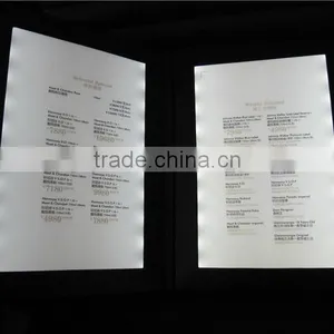 Led Menu Cover Restautant Led Menu Holder thumbnail-2