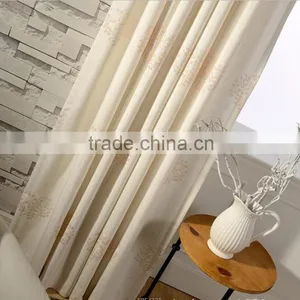 French Pleated Embroidery Woven Curtain Fabric for House Readymade Drape thumbnail-2