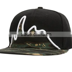 Flat Brim Blank Trucker Cap Fashion Custom Snapback Hat thumbnail-2