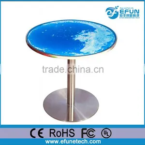 Led Light up Interactive Liquid Table,lava Color Liquid High Gloss Coffee Table thumbnail-1