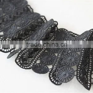 Mysterious Latest Woman Collar Designs Black Flower Pattern Neck Collar thumbnail-4