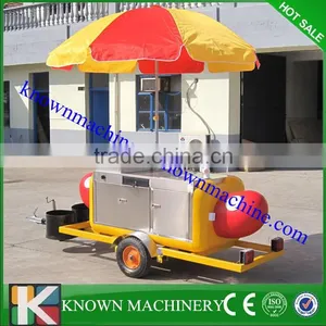 Small Model Cheap Price of Mobile Hot Dog Cart for Sale thumbnail-1