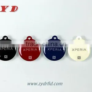 HF 13.56MHz RFID Epoxy Tag NFC Key Fob thumbnail-2