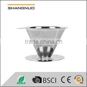 2017 Stainless Steel Cone Pour Over Coffee Dripper Filter thumbnail-2