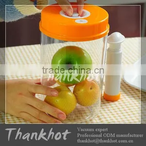 Round Vacuum Vegetable Crisper Set With Pump thumbnail-1
