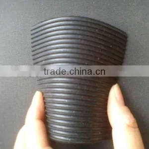 Black Anti-slip Fine Ribbed Rubber Mats(Panchas Caucho) thumbnail-1