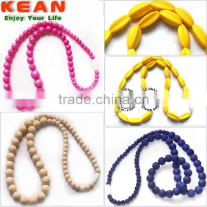 Kean Stylish Food Grade Silicone Baby Teething Beaded Necklace thumbnail-4