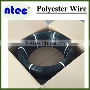 Polyester Wire 2.5mm Black, PET/Polyester Plasteel Wire for Greenhouse, High Strength Poly Wire for Vinyard Supporting thumbnail-2