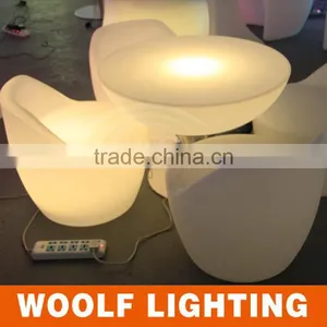 Cute Waterproof Indoor and Outdoor Used LED Round Table Furniture thumbnail-2