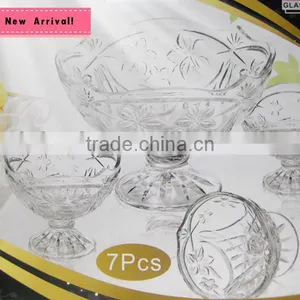 2014 New Glass Bowl ,wholesale 7pcs Glass Set thumbnail-1