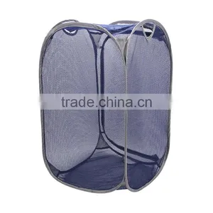 Pop up Collapsible Foldable Laundry Mesh Basket Hamper thumbnail-1