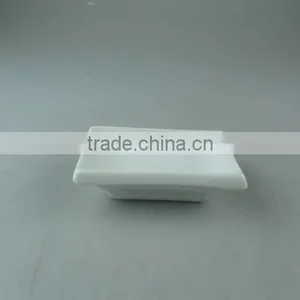 White Ceramic Toilet Soap Holder in Stock thumbnail-1