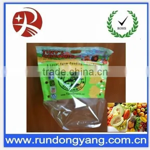 Farm Fruit Net Bag Packing Zipper Lock Bottom Gusset thumbnail-1