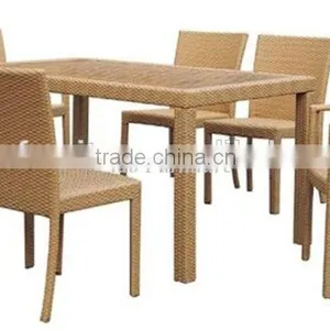 Rattan Upholstered Dining Chairs thumbnail-5