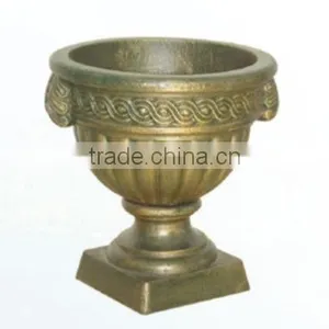 Trade Assurance Big Black Cast Iron Garden Pot,garden Big Pots,garden Flower Pots thumbnail-4