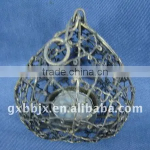 Gold Wire Peach Shaped Decorative Candlestick Craft thumbnail-1