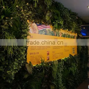 High Quality Eco-friendly Artificial Plant Wall, Foliage Green Wall, Indoor or Outdoor thumbnail-4
