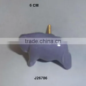 Hand Painted Ceramic Knob Blue Figure Available in Other Colour and Patterns thumbnail-1