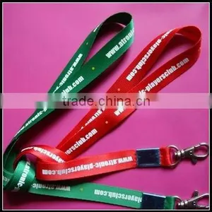 Adjustable Polyester Woven Lanyard/Promotional Neck Lanyard thumbnail-1
