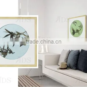 Framed Handmade Iron Slice Shadow Box Wall Decoration Bamboo Design thumbnail-6