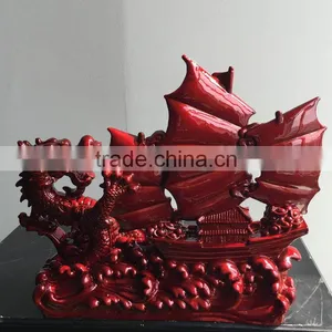 Resin Sailing Boat Sculpture thumbnail-1