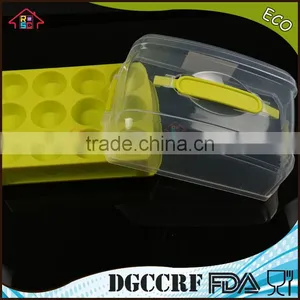 NBRSC 100% Food Grade Cake Keeper Cake Container Plastic Cake Carrier 24 Mini Cupcake Carrier With 2 Tier Carrier thumbnail-1