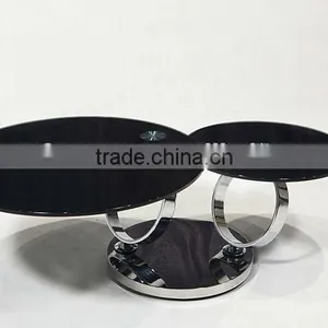 C8041 Movable Swivel Glass Coffee Table Models for Home Using thumbnail-2