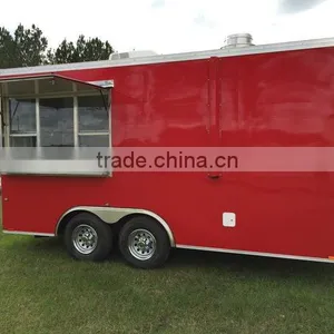 8'6" Wide x 16' Long Food Cart Concession Trailer For Sale thumbnail-1