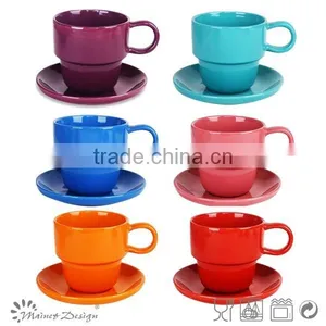 Custom Printed Ceramic Coffee & Tea Set,porcelain Cup & Saucer,wholesale Tea Sets thumbnail-1