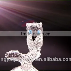 Handcrafts Cyrstal Chinese Anniversary Crystal Owl Model Gifts thumbnail-2