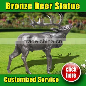 High Quality White Deer Wall Sculpture for Christmas Decoration thumbnail-1