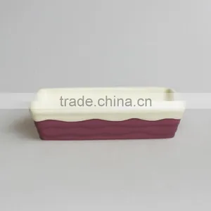 New Design Wave Rectangle Ceramic Baking Plate thumbnail-1