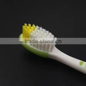 Top Quality Nylon Bristles for Adult Anti Bacterial Double Color Lovely Kids Toothbrushes thumbnail-4