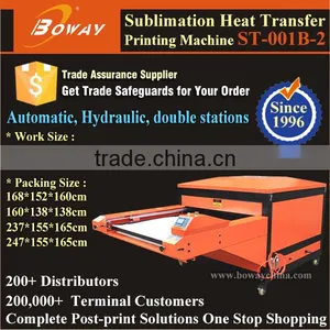 Hydraulic Automatic Sublimation Flatbed Garments Hot Heat Transfer Printing Machine thumbnail-1