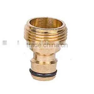 Solid Brass EU Standard Quick Hose Connector 1/2" 5/8" 3/4" Hose Regular High Quality Big Quantity Twist-on Threaded Connector thumbnail-1