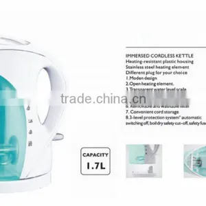2016 PLASTIC IMMERSED CORDLESS KETTLE 1.7L WITH GOOD QUALITY thumbnail-2