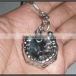 Denture Keychain Chrome Plated thumbnail-1