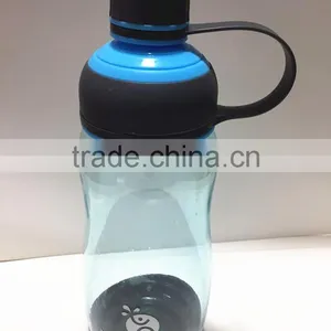Blue Color Plastic Water Bottle With Handle thumbnail-1