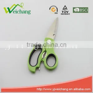 WCA902 Soft Grip Scissors Heavy Duty Checkered Chef Multifunction Kitchen Scissors Shears thumbnail-1