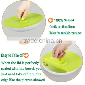 Microwave and Freezer Safty Silicone Spill Stopper Lid thumbnail-3