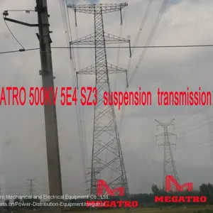 MEGATRO 500KV 5E4 SZ3 Suspension Transmission Tower thumbnail-2