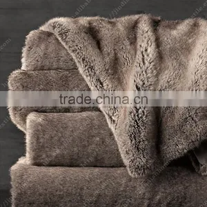 Rabbit,baby,micro,sheep,mink,sherpa,good Quality2013Fake Fur Blanket/CUSHION thumbnail-2