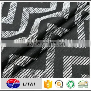 Woven Polyester Cotton Jacquard Dress Fabric thumbnail-1