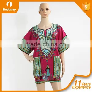 Bestway Dashiki Lady Shirt Dashiki Shirt African Dashiki Top DT007 thumbnail-4