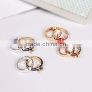 Custom Hollow Clover Design Women Rings Fashion Style Lady Lucky Clover Single Rings for Sales thumbnail-5